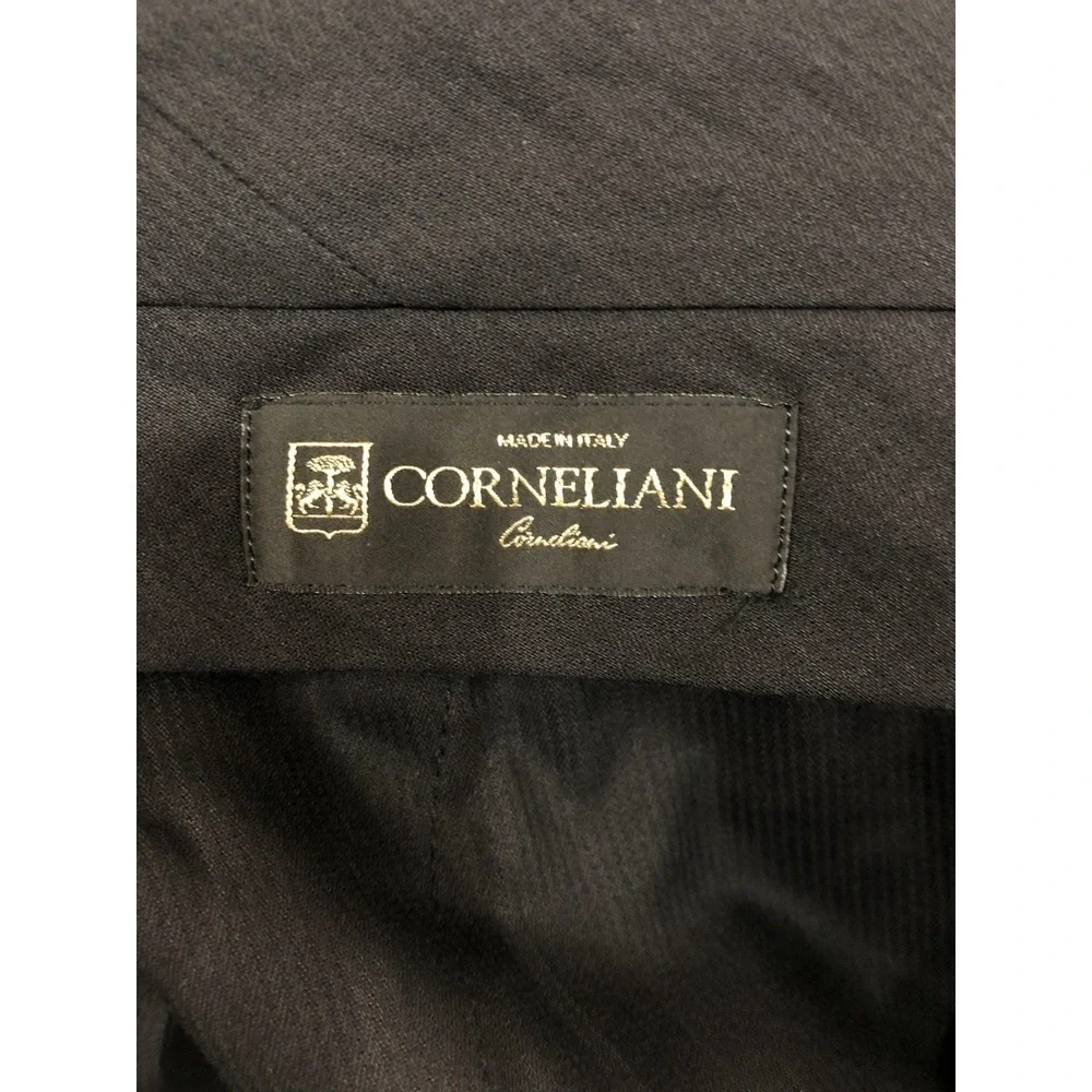Corneliani Pants Men 36x34 (Tag 54R) 100% Virgin Wool Black